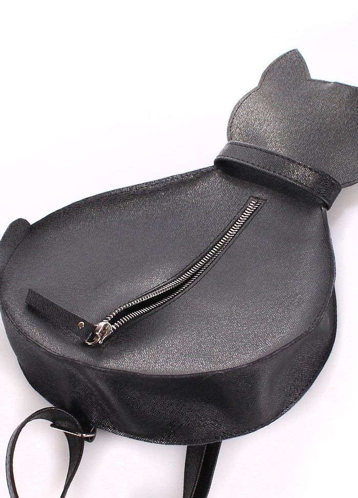 Жіночий шкіряний рюкзак Poolparty leather-cat-backpack купити недорого в Ти Купи