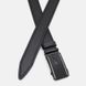 Чоловічий шкіряний ремінь Borsa Leather 125v1genav35-black, Чорний