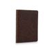 Кожаная коричневая обложка на паспорт HiArt PC-01 Mehendi Art Коричневый