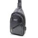 Мужская черная сумка слинг из PU-кожи FM-5050-2 black