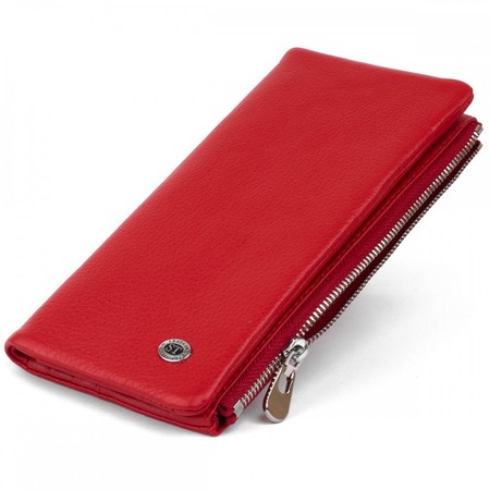 Жіночий шкіряний гаманець ST Leather 19202 Червоний купити недорого в Ти Купи