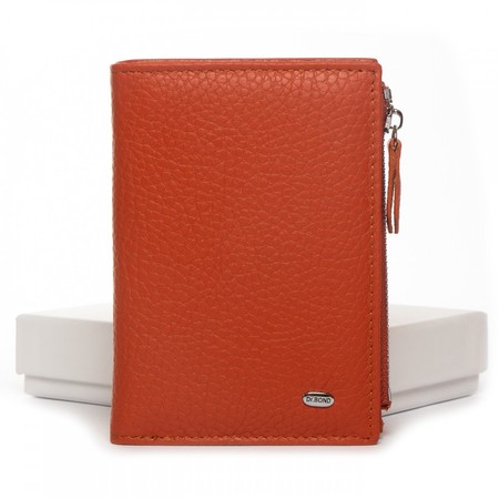 Шкіряний жіночий гаманець Classik DR. BOND WN-23-8 orange купити недорого в Ти Купи
