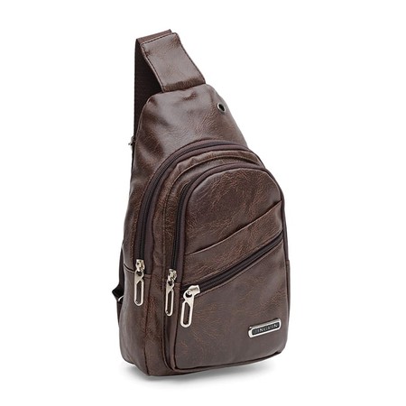 Мужской рюкзак через плечо Monsen C1922br-brown купить недорого в Ты Купи