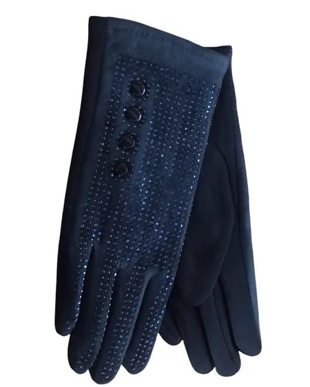 Женские стрейчевые перчатки чёрные 198s2 M купить недорого в Ты Купи