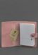 Кожаная обложка для паспорта 3.0 розовая BN-OP-3-PINK-PEACH