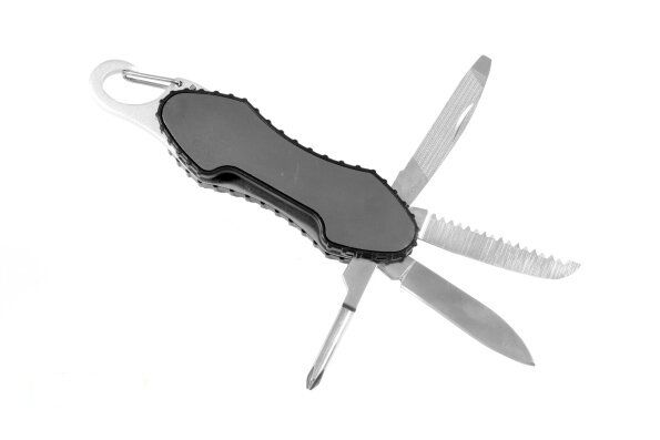 Нож-брелок Stinger с фонариком Серый (HCY-6158Х) купити недорого в Ти Купи