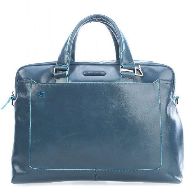 Мужской синий портфель Piquadro Blue Square (CA3335B2_AV3) купить недорого в Ты Купи