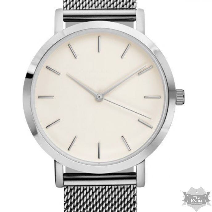 Жіночий годинник Geneva Field Silver (+1382) купити недорого в Ти Купи