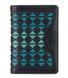 Жіночий шкіряний гаманець Visconti BR75 (Blue/Orchid), Чорний