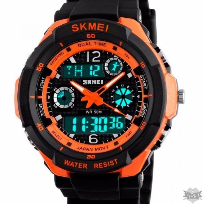 Мужские наручные спортивные часы Skmei S-Shock Orange (1215) купить недорого в Ты Купи