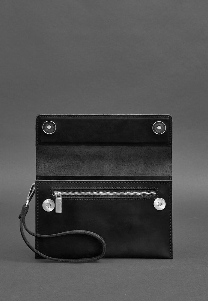 Кожаный мужской клатч-барсетка BlankNote 3.0 черный Crazy Horse - BN-KLATCH-3-G-KR купить недорого в Ты Купи