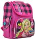 Шкільний каркасний рюкзак 1 Вересня 26х34х14 см 12 л для дівчаток H-11 Barbie red (555156)