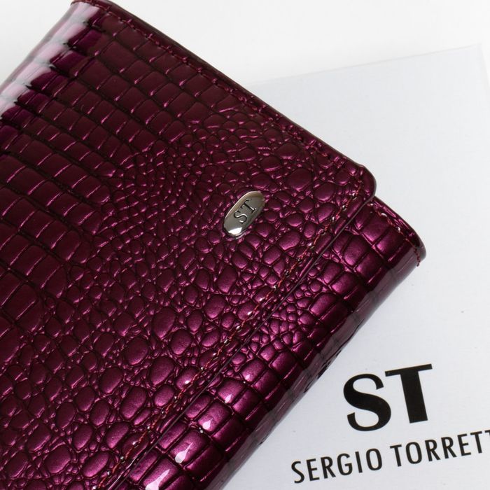 Кожаный женский кошелек LR SERGIO TORRETTI W501-2 purple купить недорого в Ты Купи