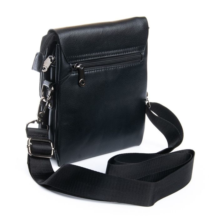 Мужская сумка через плечо из кожзама DR. BOND GL 316-1 black купить недорого в Ты Купи