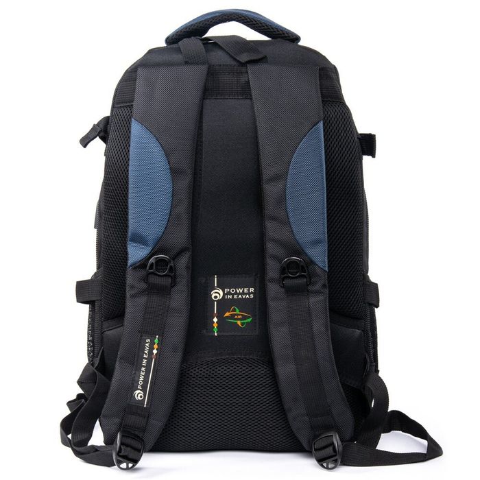 Рюкзак для ноутбука з USB Power In Eavas 9628 black-blue купити недорого в Ти Купи