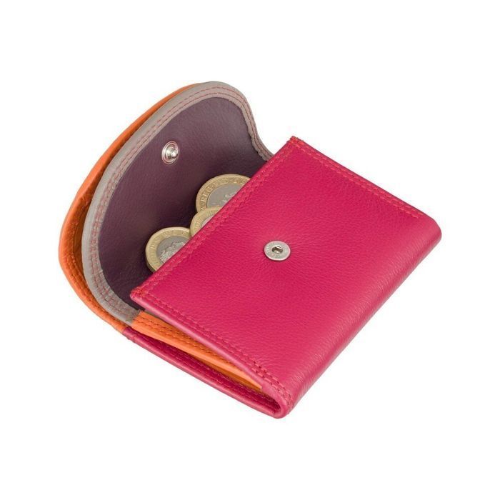 Шкіряний жіночий гаманець Visconti RB126 Zanzibar (Orange Multi) купити недорого в Ти Купи