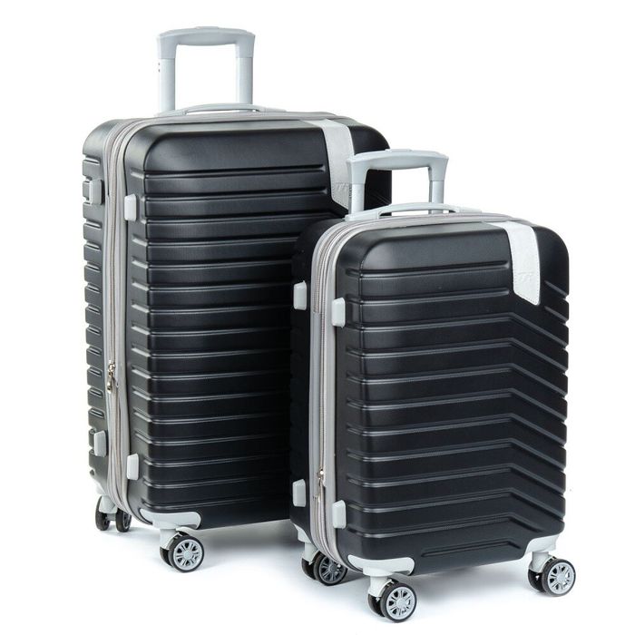Комплект валіз 2/1 ABS-пластик PODIUM 8347 black змійка 32604 купити недорого в Ти Купи