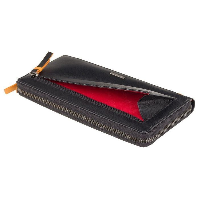 Кожаный женский кошелек Visconti LV5 Passion c RFID (Black-Multi Love) купить недорого в Ты Купи