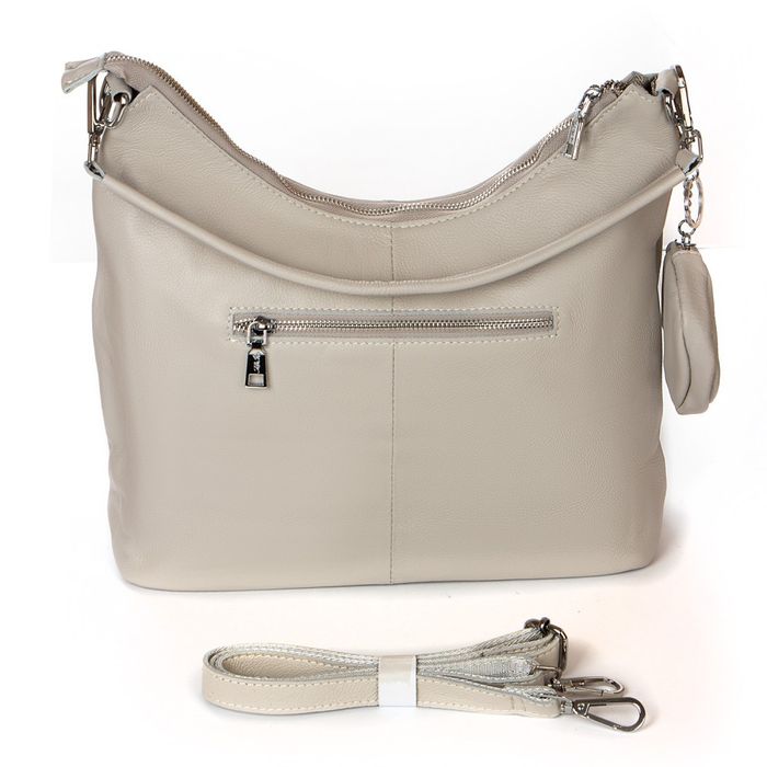 Женская кожаная сумка с ключницей ALEX RAI 2035-9 white-grey купить недорого в Ты Купи