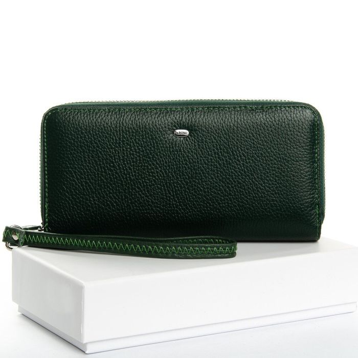 Жіночий гаманець-клатч Classic шкіра DR. BOND W39-3 dark-green купити недорого в Ти Купи