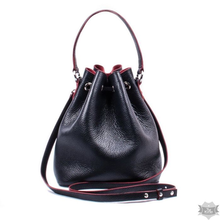 Женская кожаная темно-синяя сумка-мешок Valenta ВЕ6173812р3 купить недорого в Ты Купи