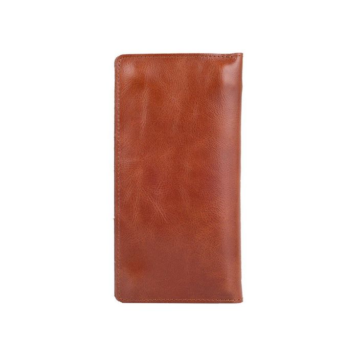 Кожаный бумажник Hi Art WP-02 Mehendi Classic рыжий Рыжий купить недорого в Ты Купи