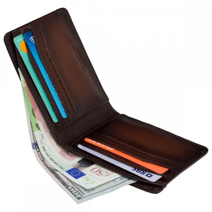 Vesconti MT90 Vespa (Tan Burnish) Чоловічий шкіряний гаманець купити недорого в Ти Купи