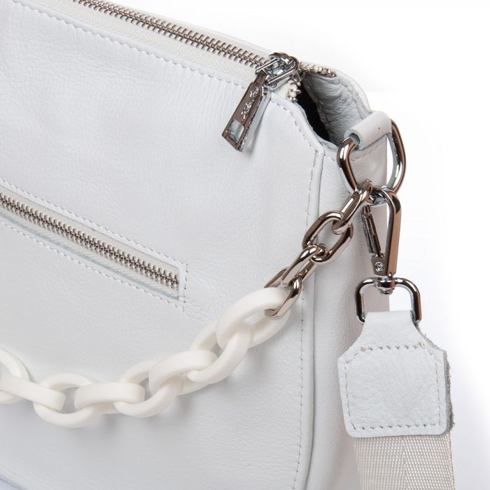 Женская кожаная сумка классическая ALEX RAI 9503-9 white купить недорого в Ты Купи