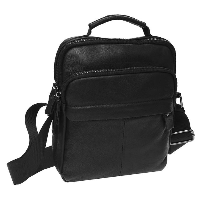 Мужская кожаная сумка Keizer K18853-black купить недорого в Ты Купи