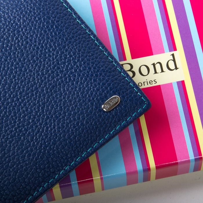 Жіночий шкіряний гаманець Rainbow DR. BOND WRS-6 blue купити недорого в Ти Купи