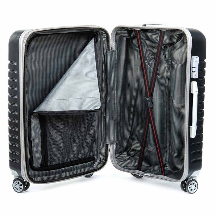 Комплект чемоданов 2/1 ABS-пластик PODIUM 8347 black змейка 32604 купить недорого в Ты Купи