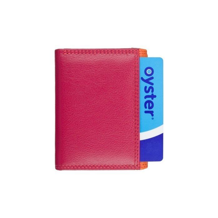 Шкіряний жіночий гаманець Visconti RB126 Zanzibar (Orange Multi) купити недорого в Ти Купи