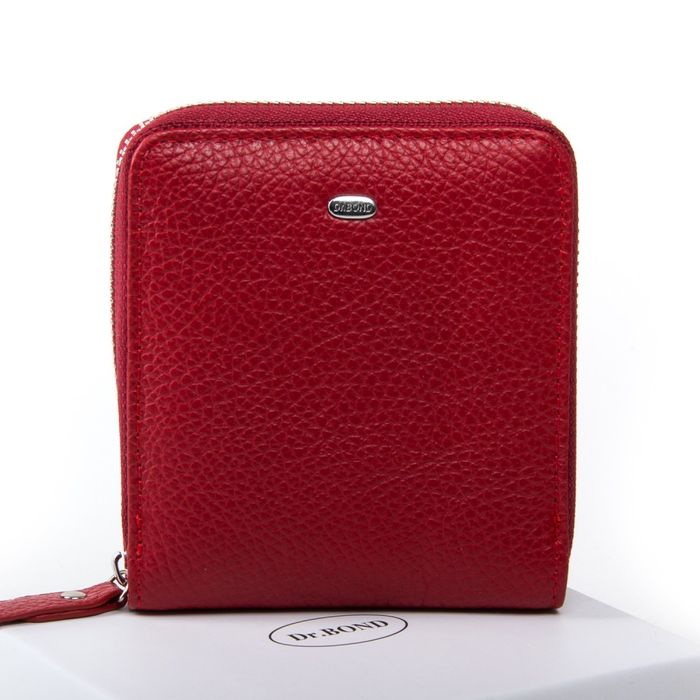 Жіночий шкіряний гаманець Classik DR. BOND WN-5 red купити недорого в Ти Купи