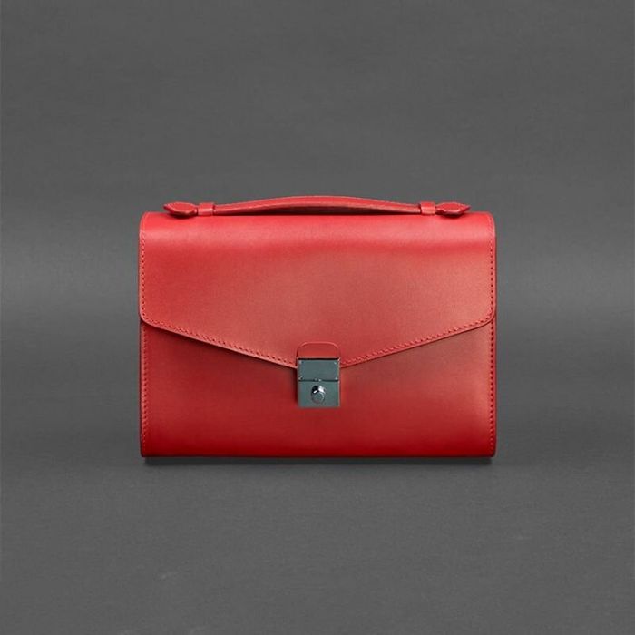 Жіноча шкіряна сумка-кроссбоді BlankNote Lola Червона (BN-BAG-35-ruby) купити недорого в Ти Купи