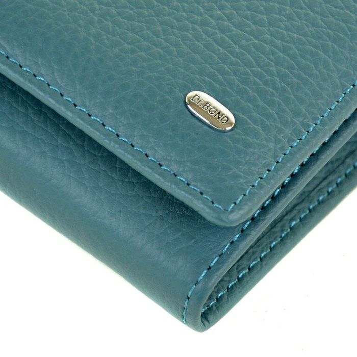 Шкіряний гаманець Classik DR. BOND W501 light-blue купити недорого в Ти Купи