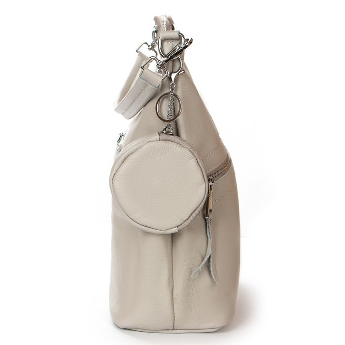 Жіноча шкіряна сумка з ключницею ALEX RAI 2035-9 white-grey купити недорого в Ти Купи