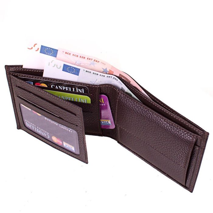 Чоловічий гаманець зі шкіри CANPELLINI SHI1043-10FL купити недорого в Ти Купи