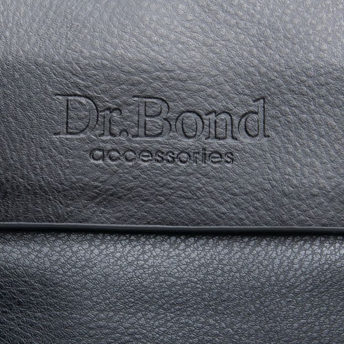 Чоловіча сумка через плече зі шкірозамінника DR. BOND GL 316-1 black купити недорого в Ти Купи