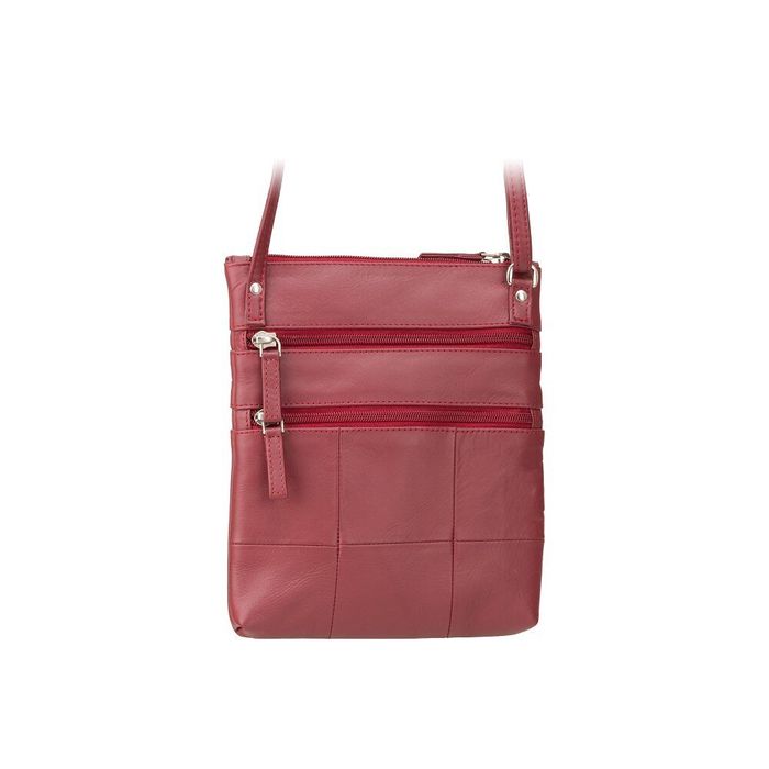 Шкіряна сумка-планшет Visconti 18606 RED купити недорого в Ти Купи