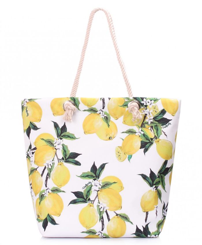 Летняя тканевая сумка POOLPARTY anchor-lemons купить недорого в Ты Купи