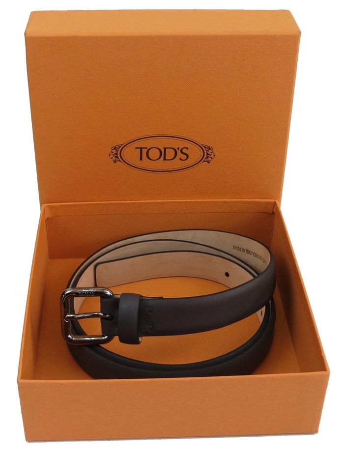 Женский кожаный ремень Tod's, Италия, S31C46 серый купить недорого в Ты Купи