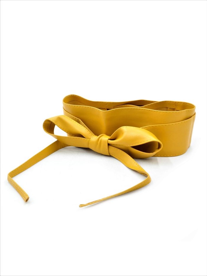 Жіночий пояс кушак односторонній Weatro Колір Жовтий kshk-0018 купити недорого в Ти Купи