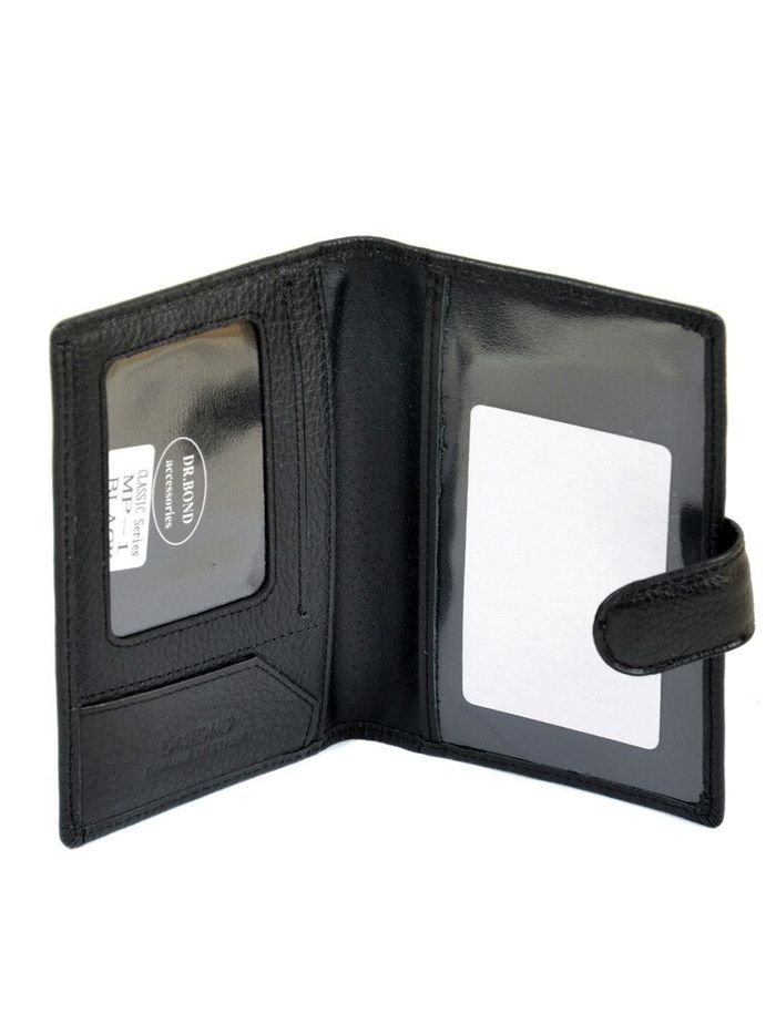 Обкладинка для паспорта або водійських документів Classik DR. BOND MP-1 black купити недорого в Ти Купи
