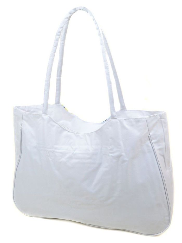 Жіноча біла пляжна сумка Podium / 1328 white купити недорого в Ти Купи