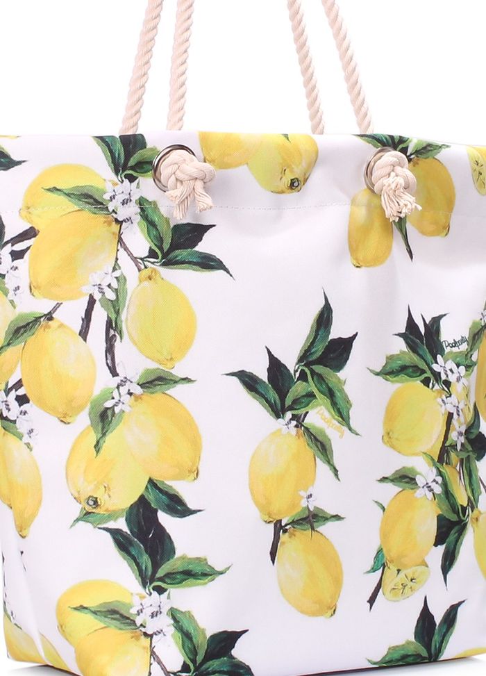 Летняя тканевая сумка POOLPARTY anchor-lemons купить недорого в Ты Купи