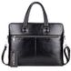 Мужская черная деловая сумка Polo 6604-4