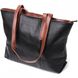 Жіноча шкіряна сумка Vintage 22281, Чорний