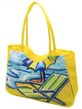 Женская желтая Летняя пляжная сумка Podium /1328 yellow