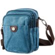 Текстильная голубая сумка-борсетка на пояс Vintage 20164 купить недорого в Ты Купи