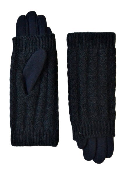 6,5 - Жіночі зимові чорні рукавички купити недорого в Ти Купи